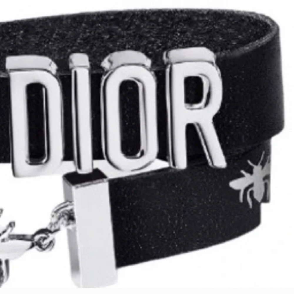 NWT Dior Black and Silver wrap bracelet💗💗💗 - Picture 2 of 4